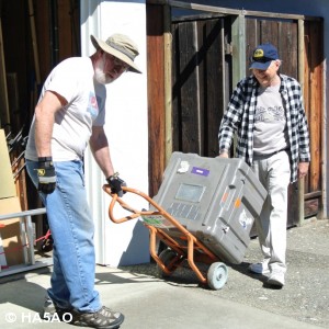 Moving   K6TD   K6GFJ Loading the Truck