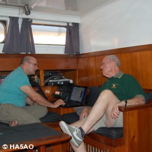 N6HD brought his K3 along to operate sailmail   Martime Mobile