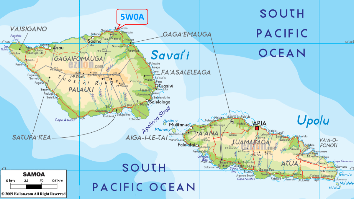 5W0A QTH samoa map 1200x675